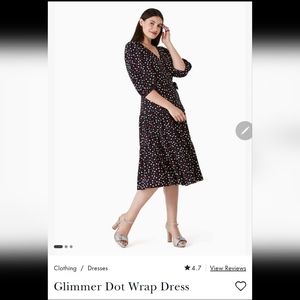 Glimmer Dot Wrap Dress